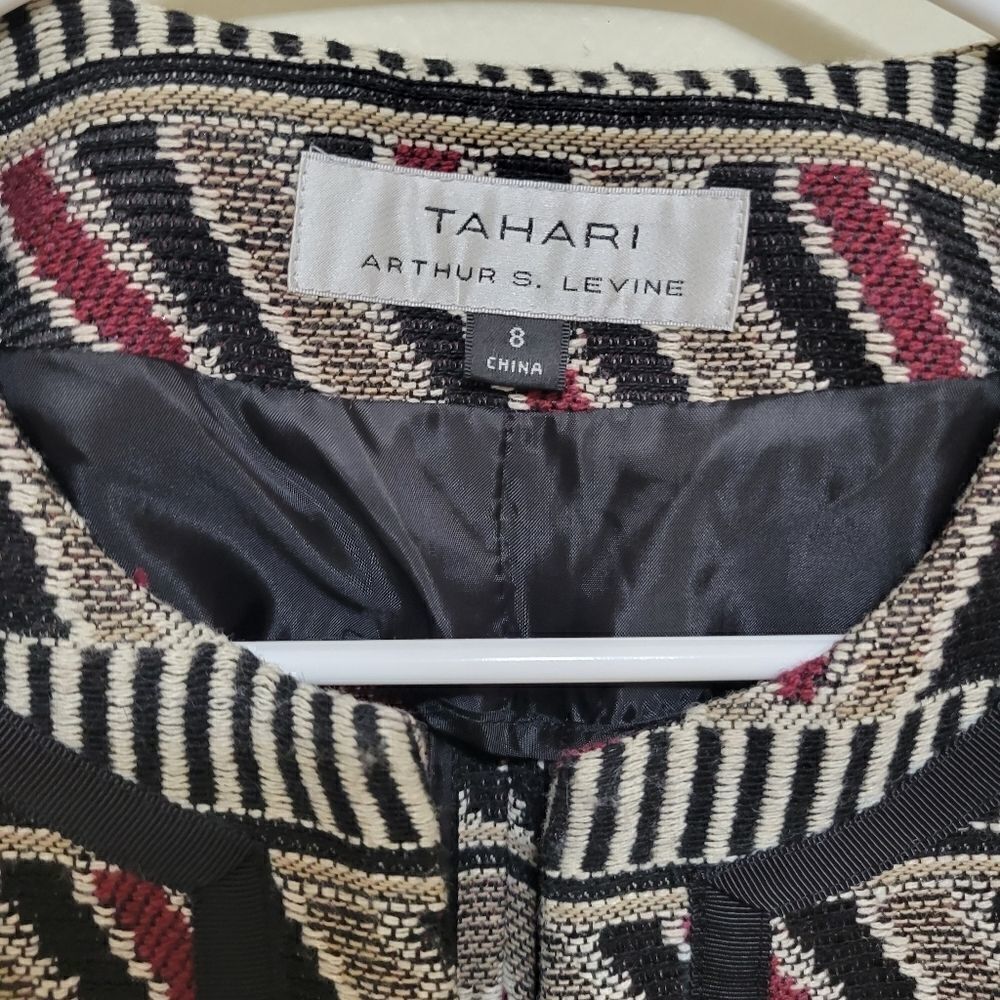Tahari Tweed Jacket Blazer Size 8 Women Multicolor - Picture 2 of 7
